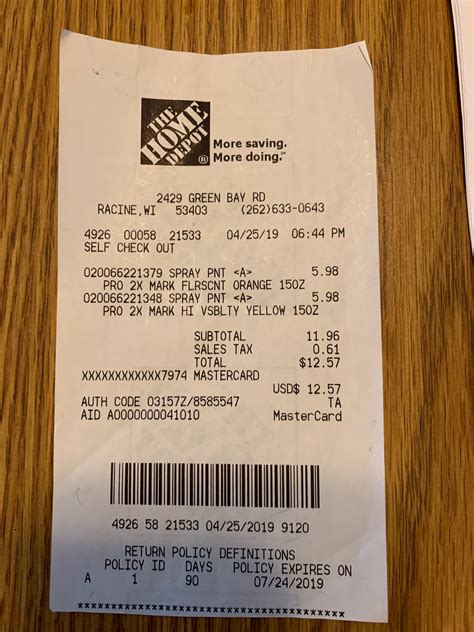 If you have questions or concerns, the commission advises you to call Home Depot at 800-466-3337 from 8 a. . Home depot receipt says recall amount